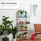 Glitzhome® 4ft. Metal 4-Tiered Rectangular Shelf Stand